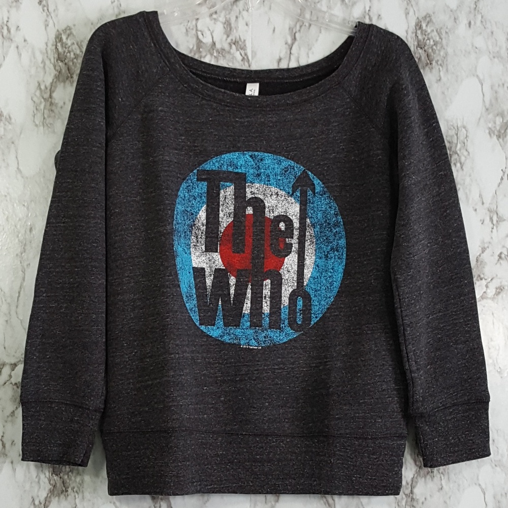 Gray The Who Graphic Sweatshirt Top M T99